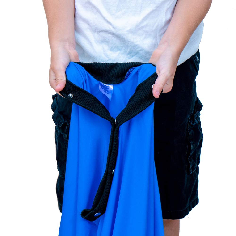 Sensory Sox Stretchy Body Socks Full-Body Wrap to Relieve Stress, Hyposensitivity Great for Boys, Girls with Autism, Anxiety (Small 47"x27", Blue)