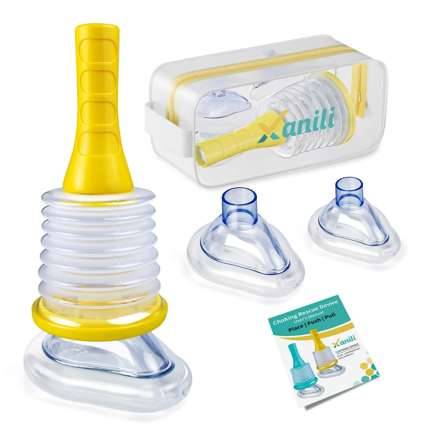 Choking Rescue Device, Portable Airway Suction Device, Anti Choking Device for Kids and Adults, Portable Suction Rescue Device for Children & Adults