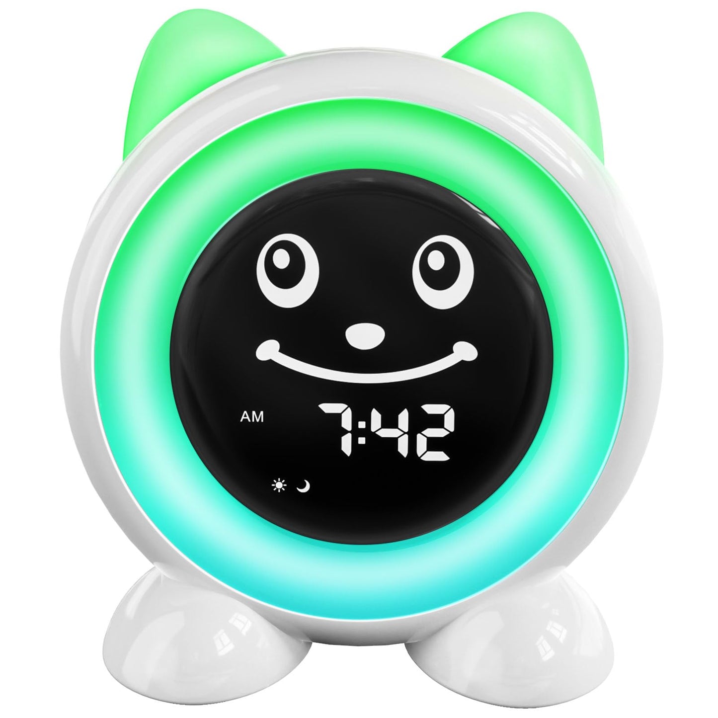 I·CODE Time to Wake Kids Alarm Clock,Toddler Sleep Training Clock with Night Light & Nap Timer,Gift for 2-10 Years Old Children Boys Girls