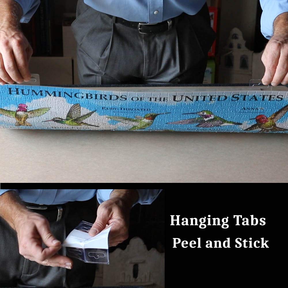 PUZZLE EZ Puzzle Glue Sheets Clear Peel and Stick Jigsaw Puzzle Saver - Preserve and Frame 5 x 1000 Piece Puzzle in Minutes (20 Sheets)