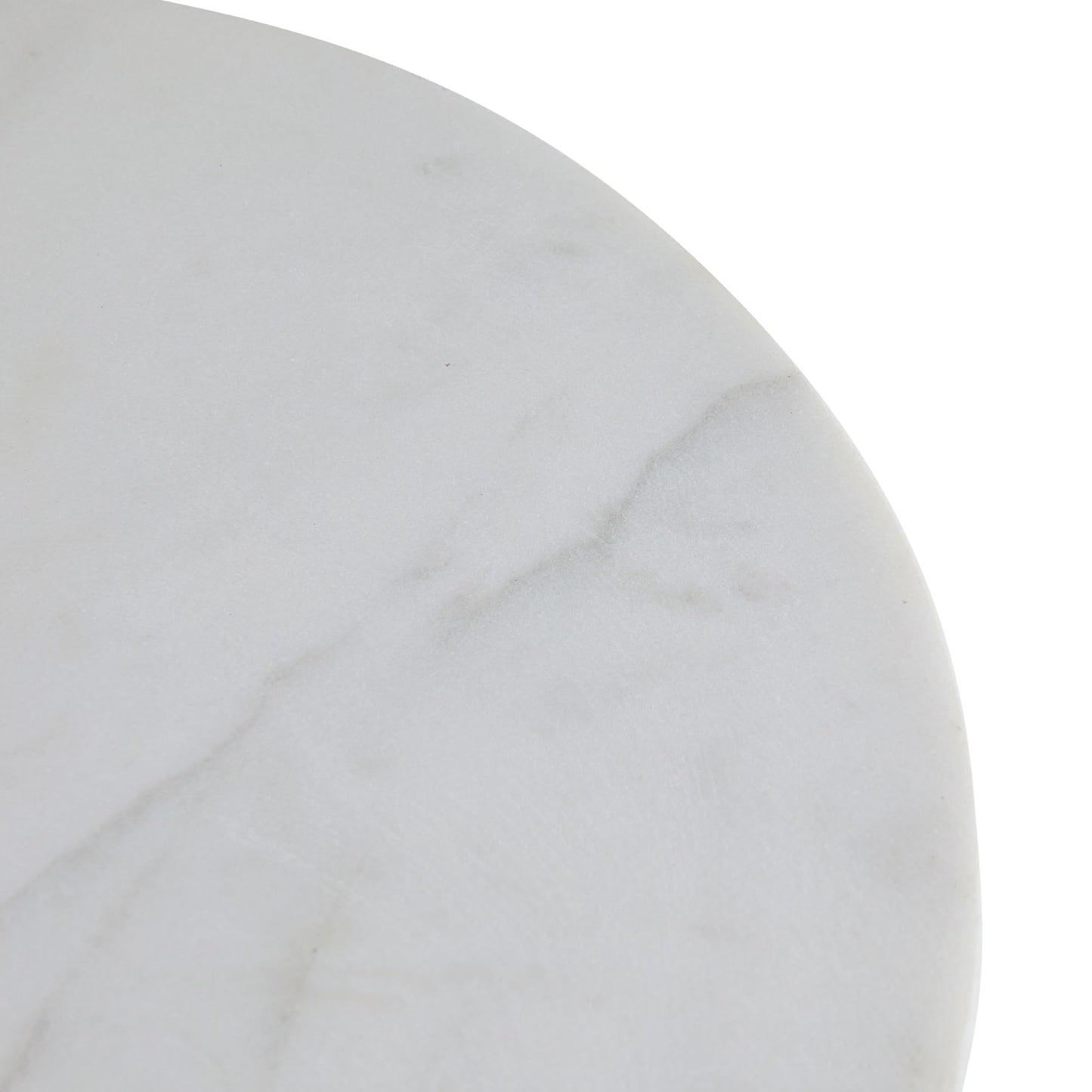Creative Co-op Marble Cheese/Cutting Board, 8", White