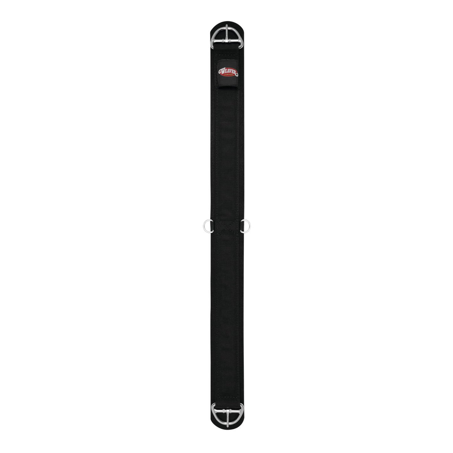 Weaver Equine Deluxe Super Horse Cinch, Anti-Slip Felt Lined Saddle Cinch Girth with Flat Buckle, Draft Horse Riding Supplies, ‎Black