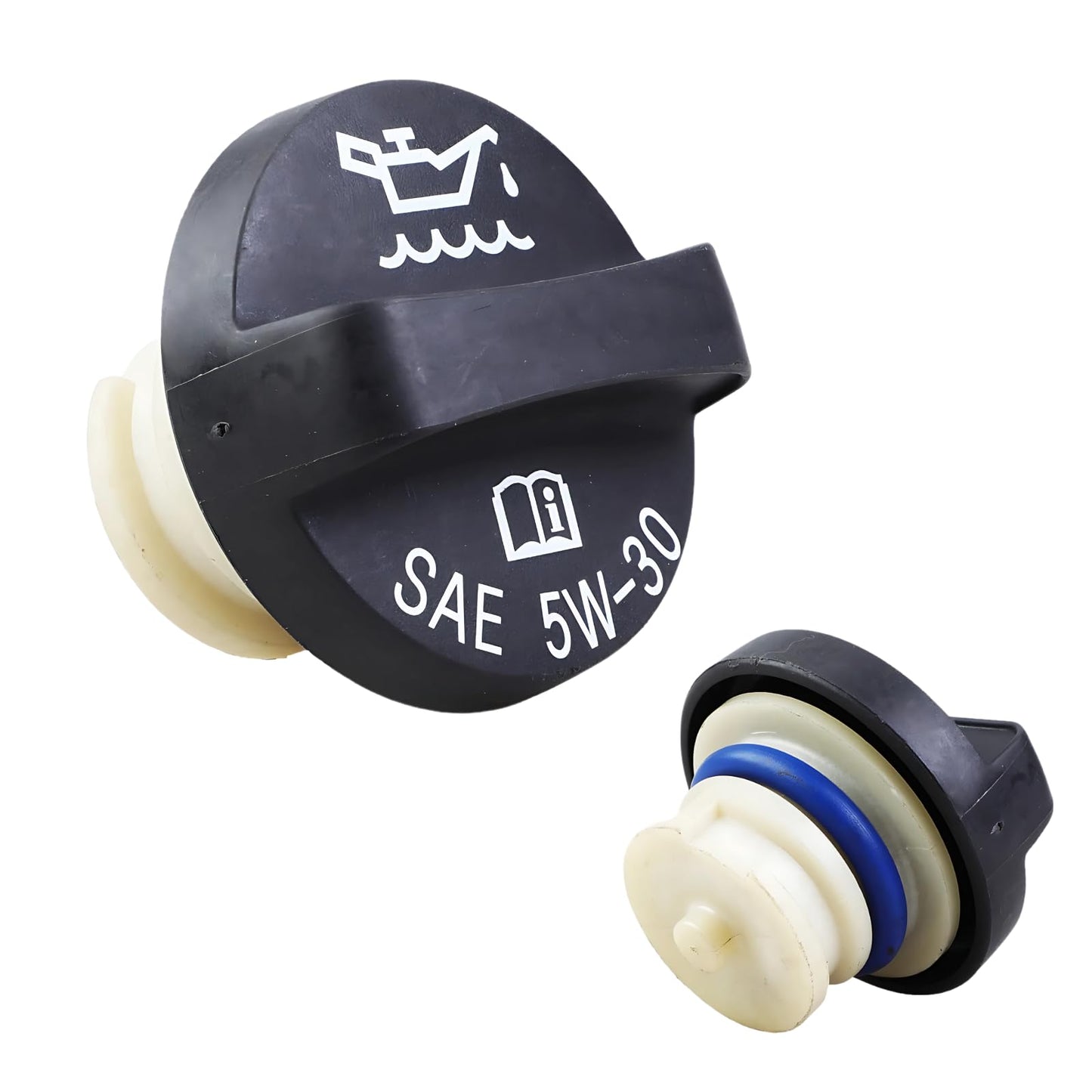 Engine Oil Cap Replacement Compatible with GM Chevy Equinox GMC Terrain Buick Verano Saturn Impala Tahoe Silverado Suburban - Oil Filler Cap Auto Parts - OEM Oil Fill Cap Replacement (Vented)