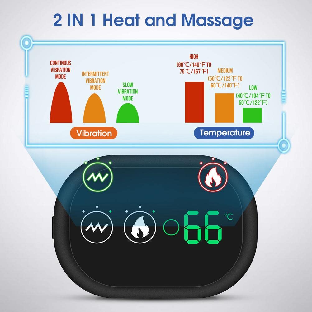 Massager Heating Shoulder, Diving Fabric, USB Charging, Adjustable, Comfortable Heat, Heating Shoulder Wrap, Help You Relax Your Muscles