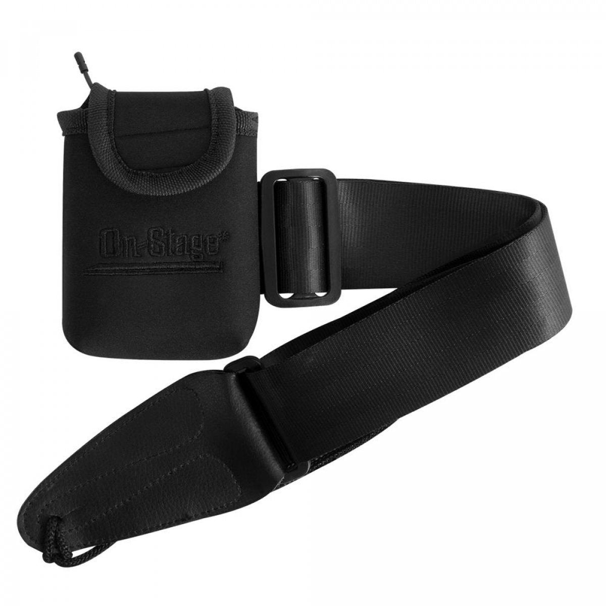 OnStage MA1335 Wireless Transmitter Pouch with Guitar Strap, Black