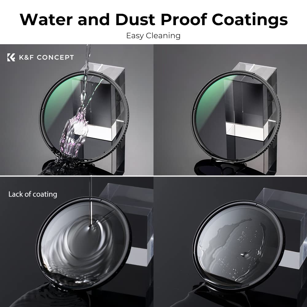 K&F CONCEPT 67mm CPL Filter, Professional Optics Glass Lens Filter Super Slim Multi-Coated Circular Polarizer Filter (Nano-X Series)