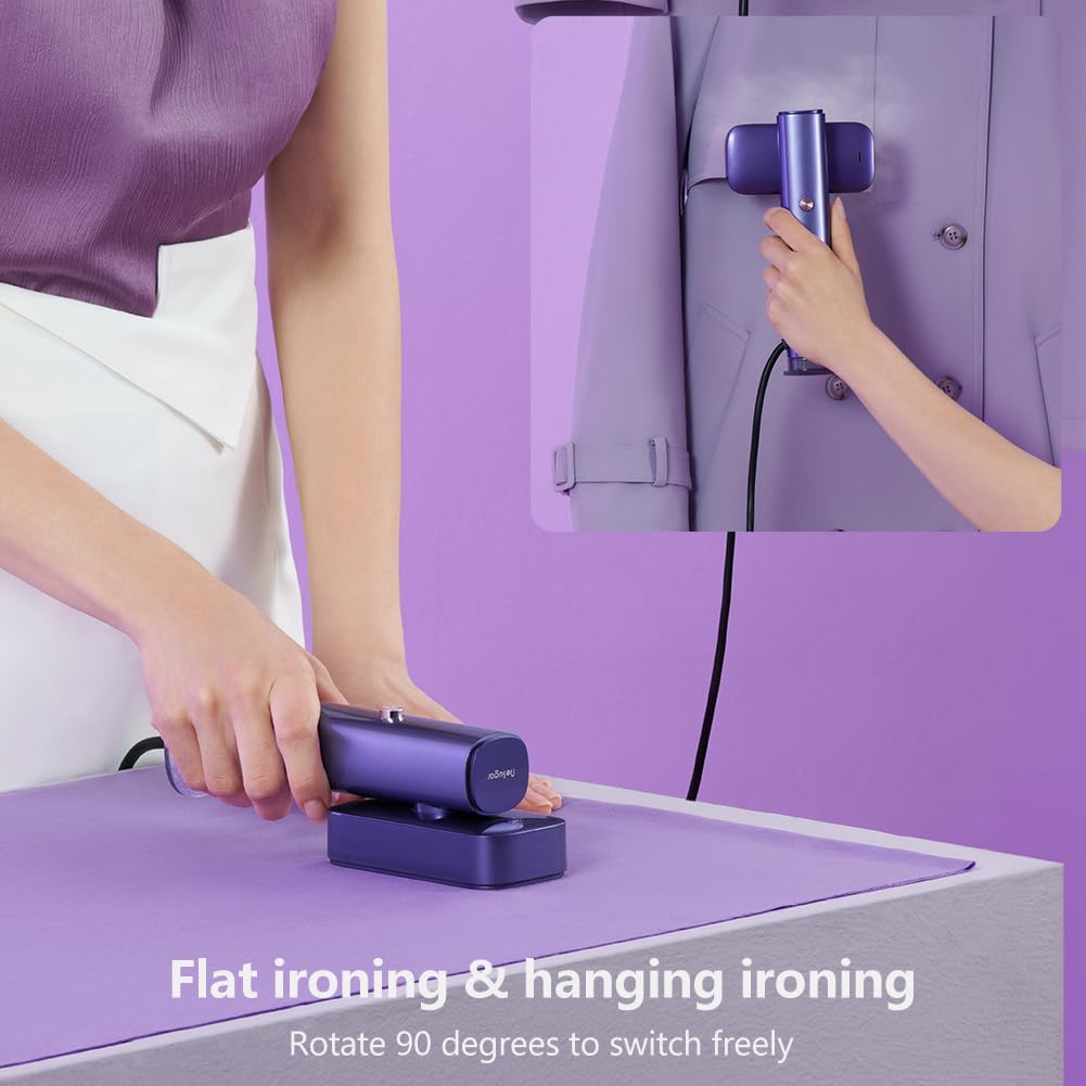 nesmar G5 Extreme Clothes Steamer,2-in-1 Handheld Steamer Clothing and Steam Iron Handheld,1200W Garment Steamer Just 1.5lbs Lightly, 10 Minutes of Continuous Steam for travel and home