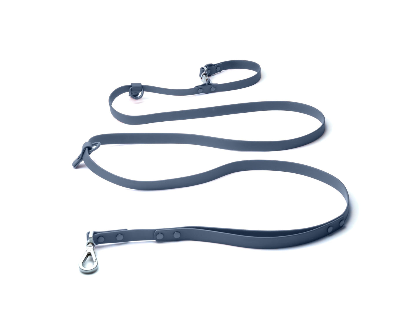 Good Dog Lab 7.7 ft. Multifunctional Leash | 2 Handle with Traffic Handle | Waterproof | Hands-Free | Crossbody | for Medium & Large Dogs | Navy