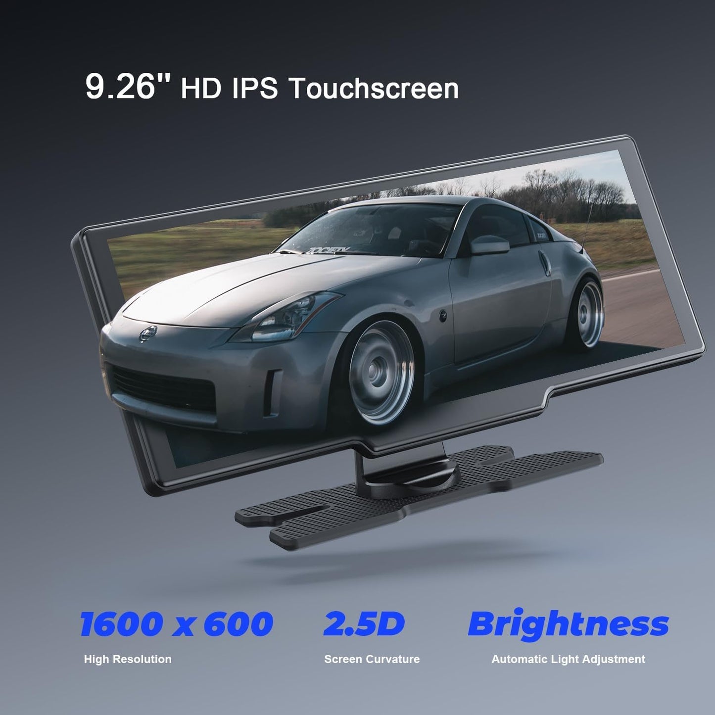 Avylet Wireless Portable Carplay Screen for Car, 4K Dash Cam,1080P Backup Camera,9.26 Inch Android Auto Carplay & Apple Car Play Touch Screen, Voice Control, GPS Navigation, Mirror Link, Bluetooth