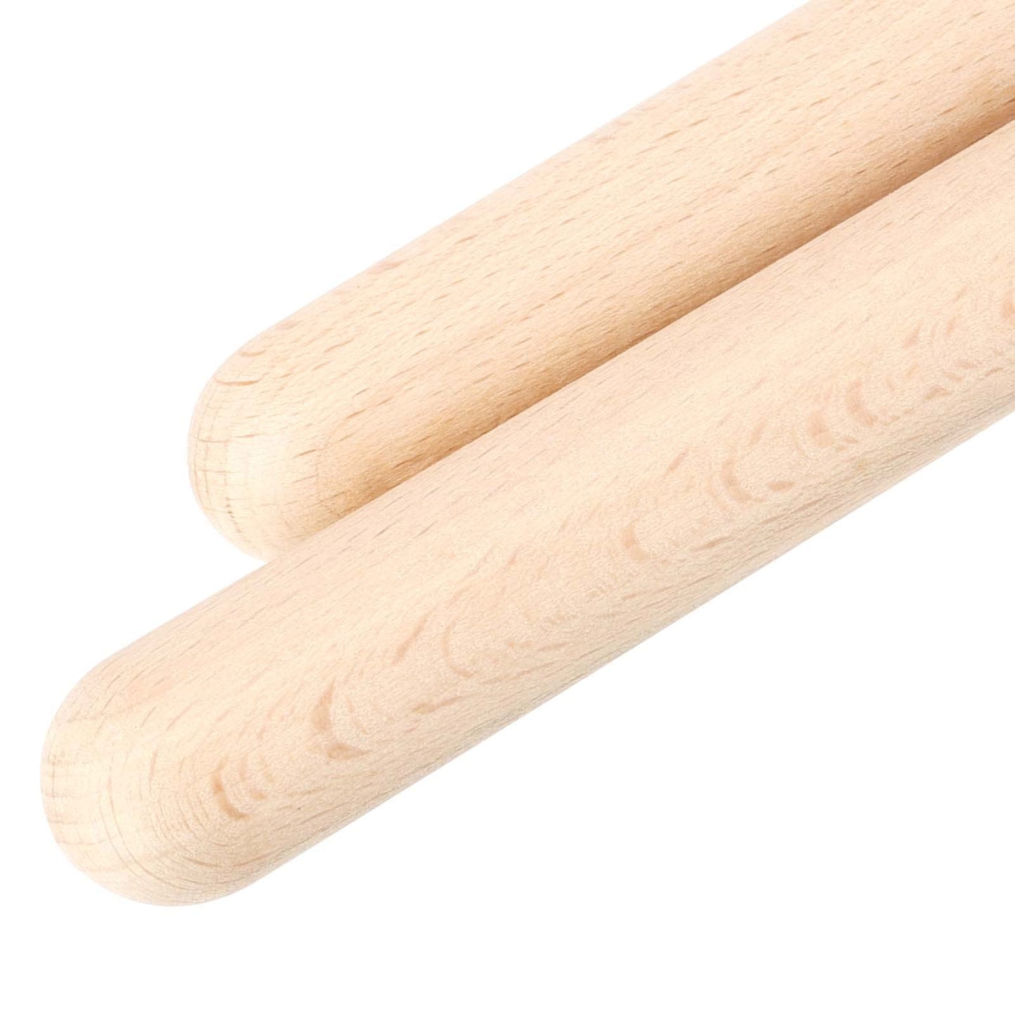TAICHEUT 48 Pcs Rhythm Sticks 8 Inch, Classical Natural Wood Claves Musical Instruments, Percussion Instruments for Music Lovers, Performance
