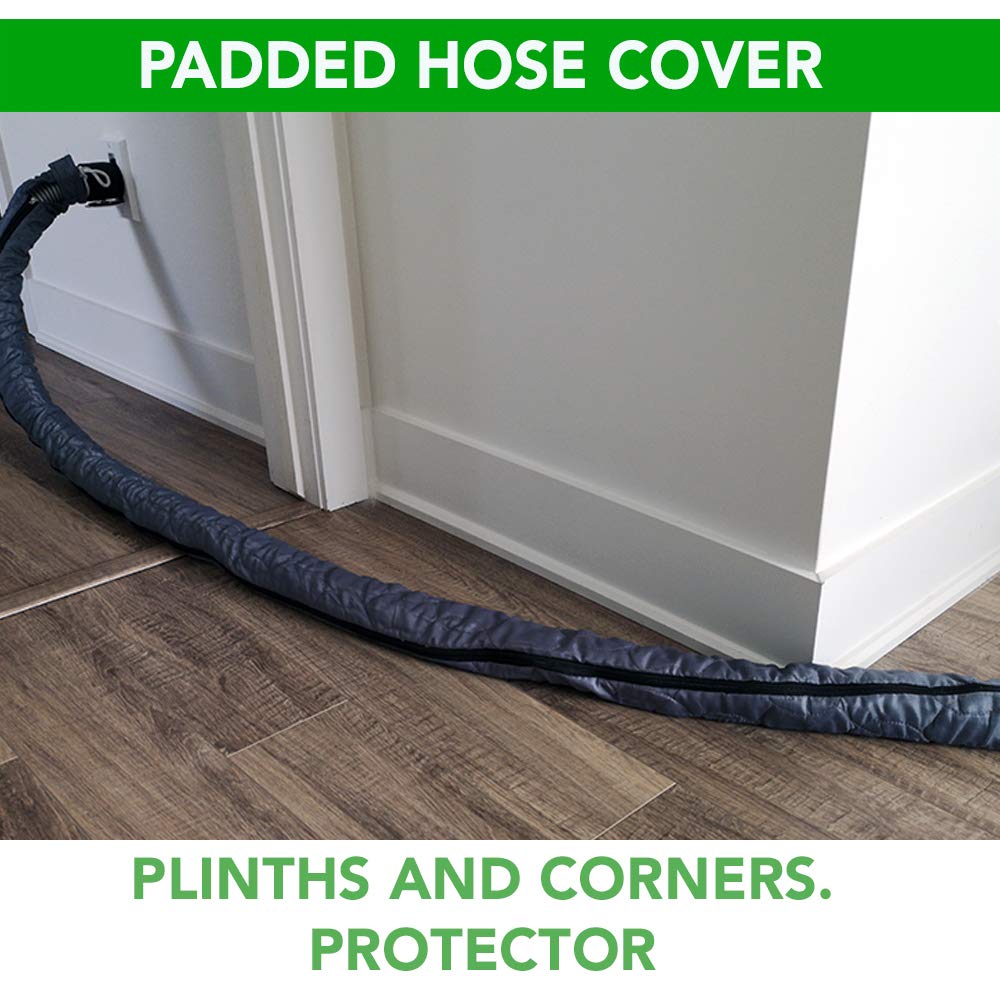 OVO Universal Padded Hose Cover, Fits All 30 to 32 ft Central Vacuum Hose, Machine Washable, Easy to Install with Zipper