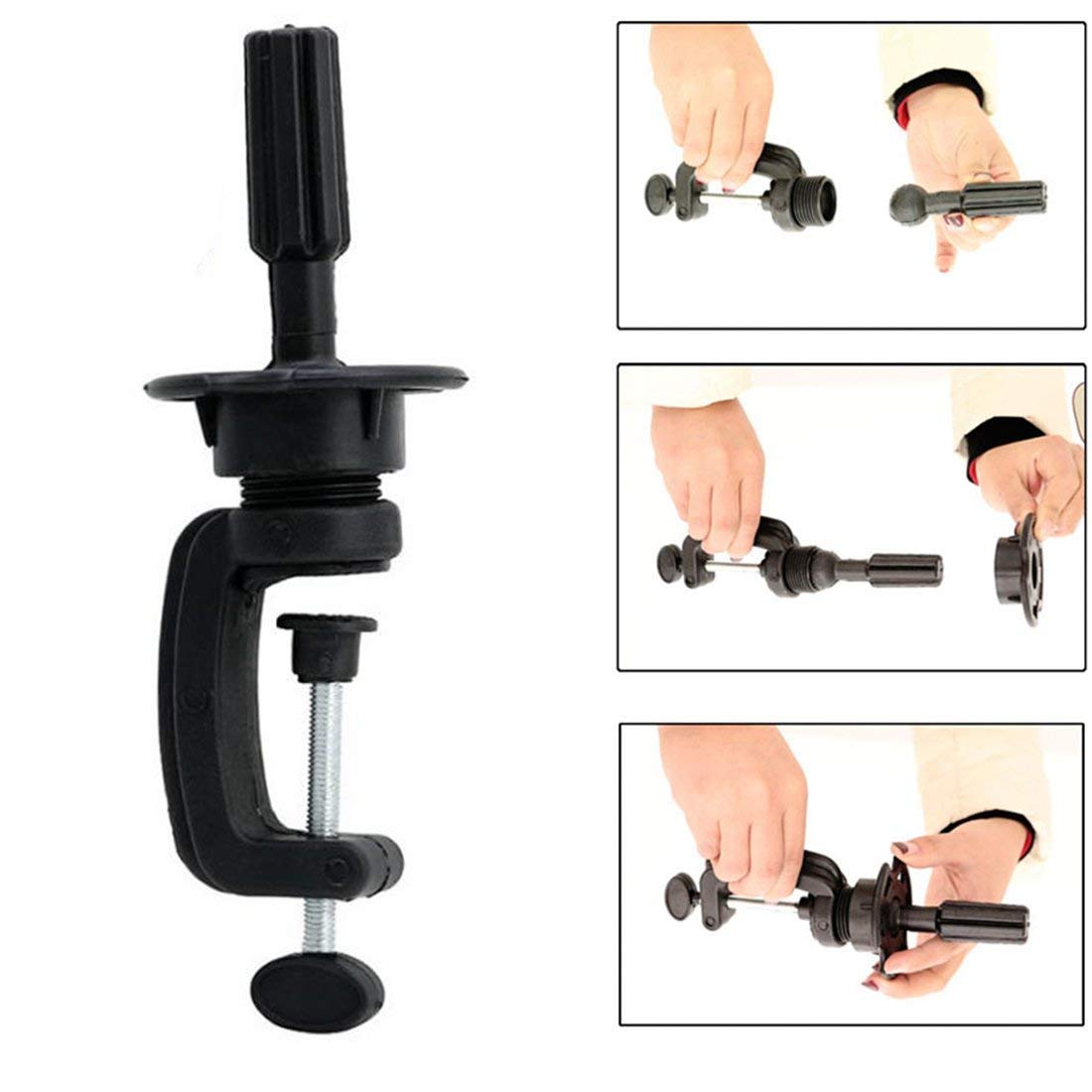 26"-28" Cosmetology Mannequin Head Hairdressing Training Head Manikin Doll Head Synthetic Hair with Free Clamp