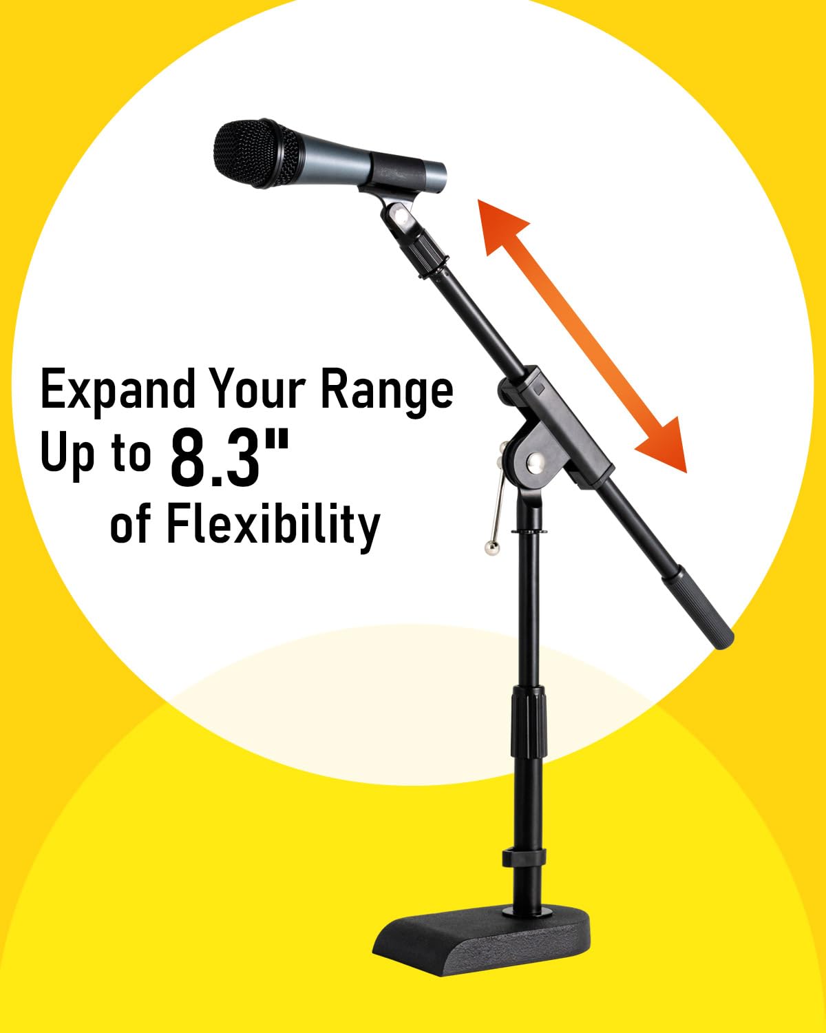 Stage Rocker Powered by Hamilton SR610111 Bass Drum/Table Top Boom Mic Stand