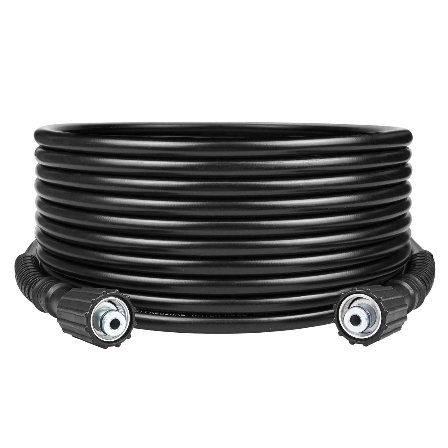 DERASL High Pressure Washer Hose, 50FT, 3300PSI, M22-14mm Female Thread on Both Sides, Torsion Resistant, Replaces Most Brands of Power Washer Hose
