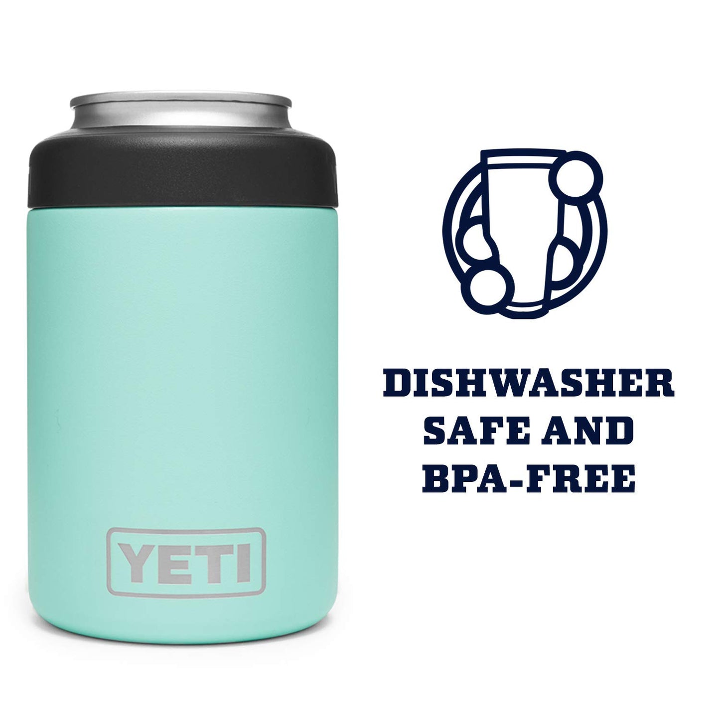 YETI Rambler 12 oz. Colster Can Insulator for Standard Size Cans, Seafoam (NO CAN Insert)