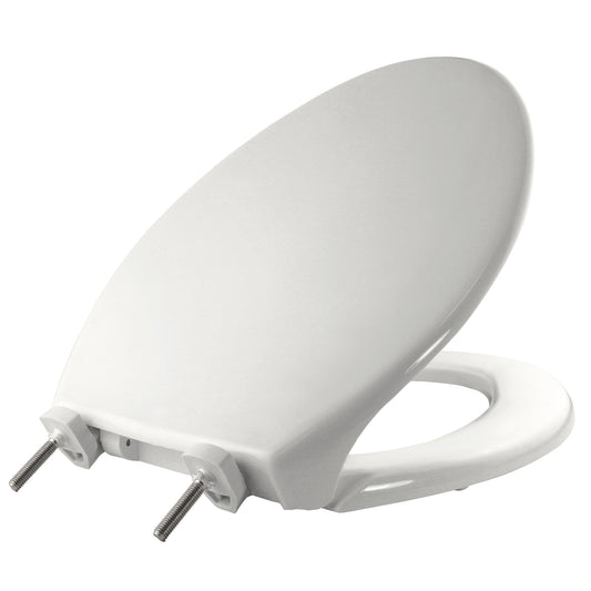 Bemis 7800TDG000 Plastic Toilet Seat, Elongated, White
