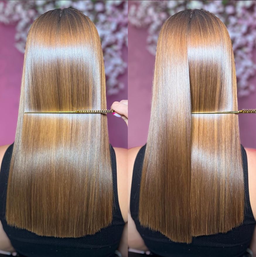 Keratin Research Brazilian Keratin Hair Treatment Straightening Long Lasting Organic Natural Results Complex Blowout containing Argan Oil Collagen Filler Proteins Keratina Brasilera (120ml x2 set)