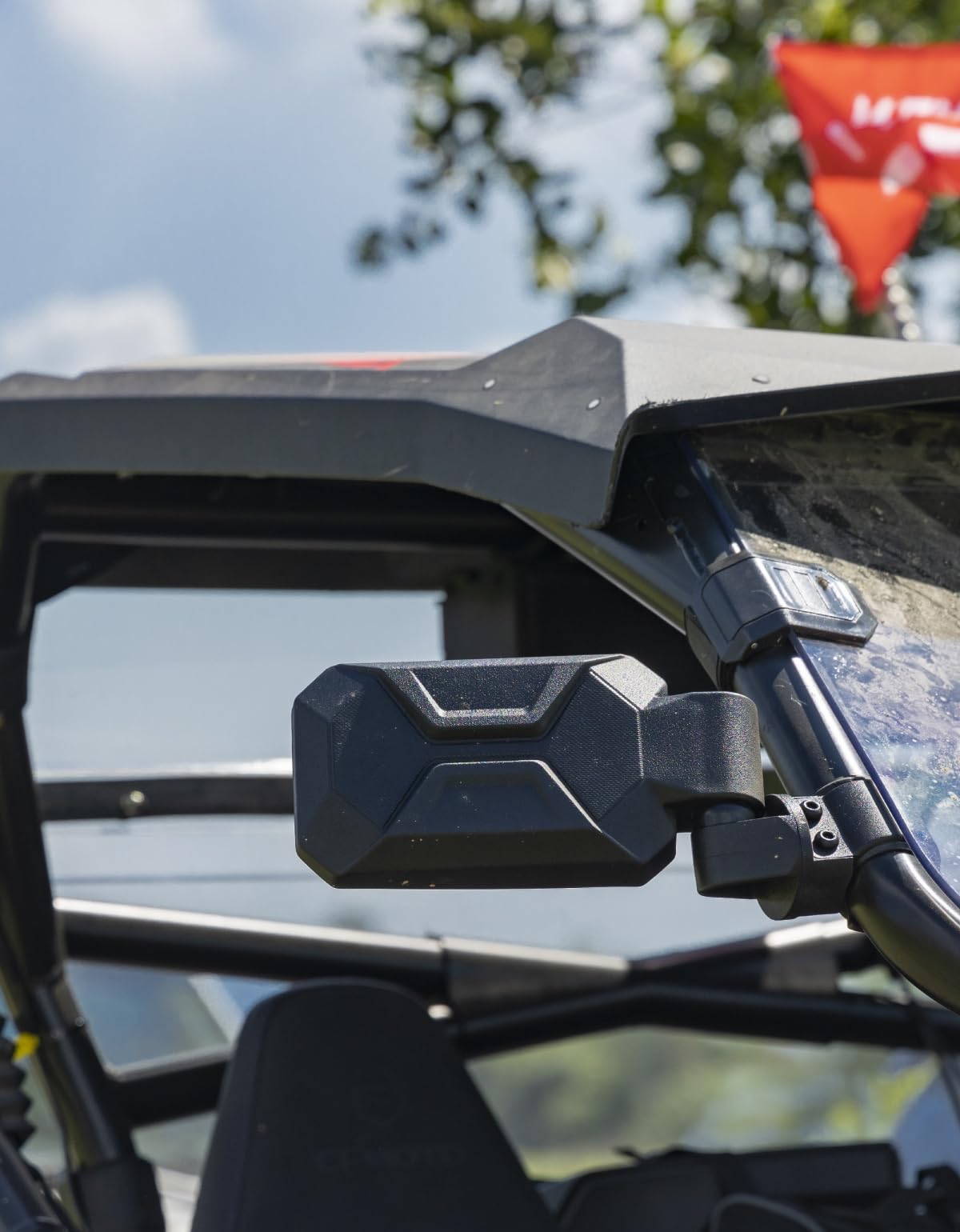KEMIMOTO UTV Side Mirrors with 1.6'' to 2'' Roll Bar Cage, Adjustable&Breakaway SXS Rearview Mirrors, Compatible Polaris RZR, Can-Am Maverick X3, Pioneer, Talon, Kawasaki Teryx,Gator, CFMOTO,Black