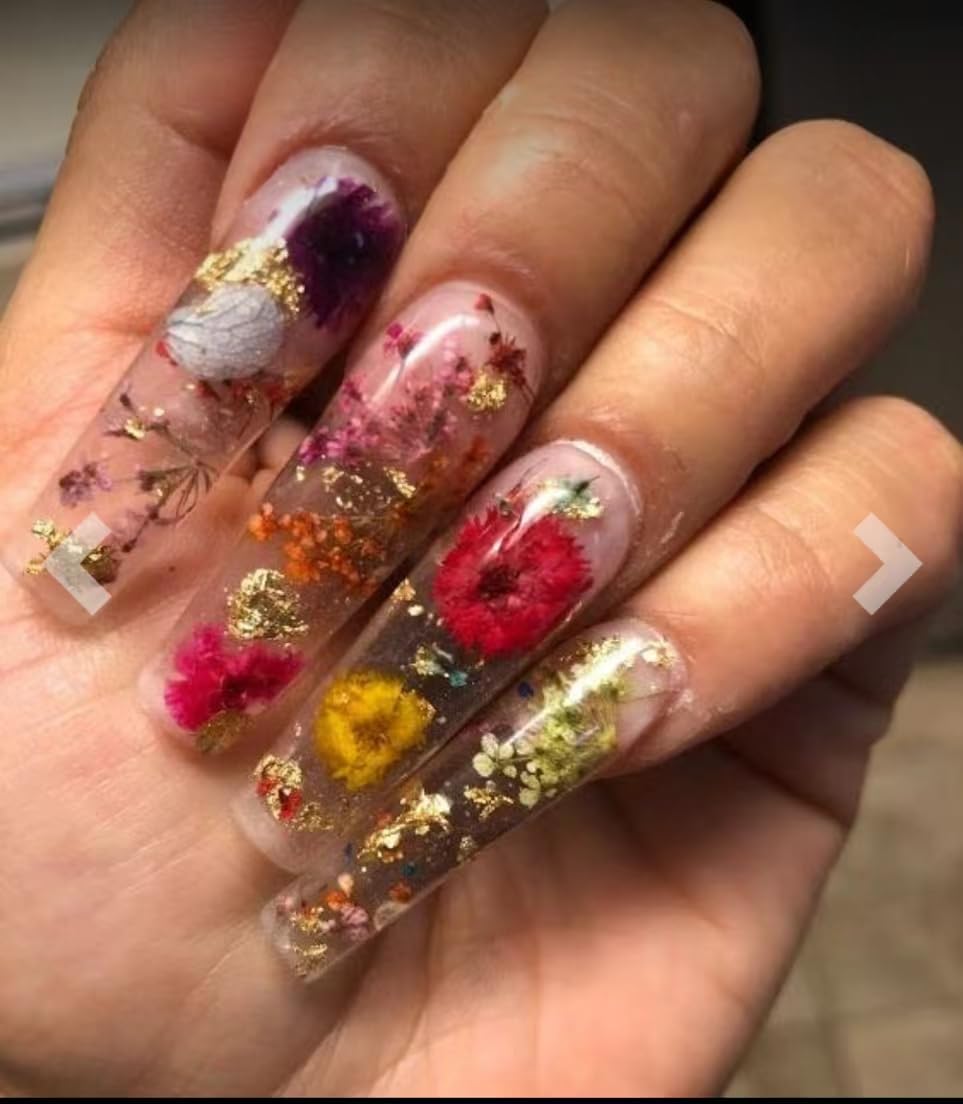 301Pcs Dried Pressed Flowers Leaves & Butterfly Stickers for Crafts,TrendCart Real Natural Dry Pressed Flowers for Resin Molds Nails Art Candle Making Phone Cases DIY Art Crafts Jewelry Making
