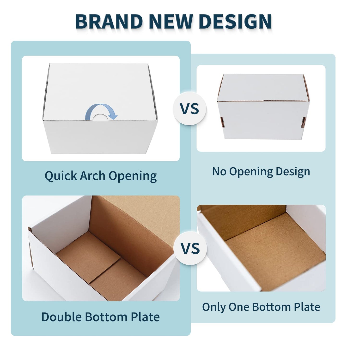 WIFTREY 10x7x5 White Shipping Boxes 20 Pack for Small Business, Small Corrugated Cardboard Boxes for Mailing, Packing, Shipping