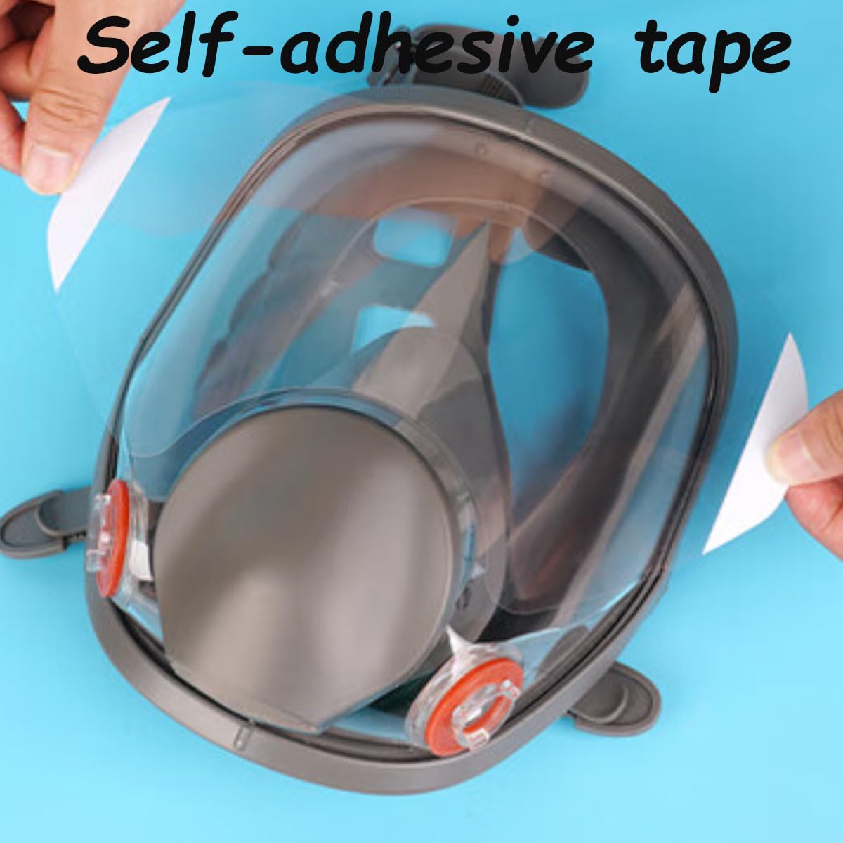 Aisetmoon 100 Pcs Peel Off Lens Cover Compatible Protective Cover for 3M 6885, 6000, 6700, 6800, 6900 Series Respirator Masks, Face Shield Covers, Faceshield Cover Highly transparent