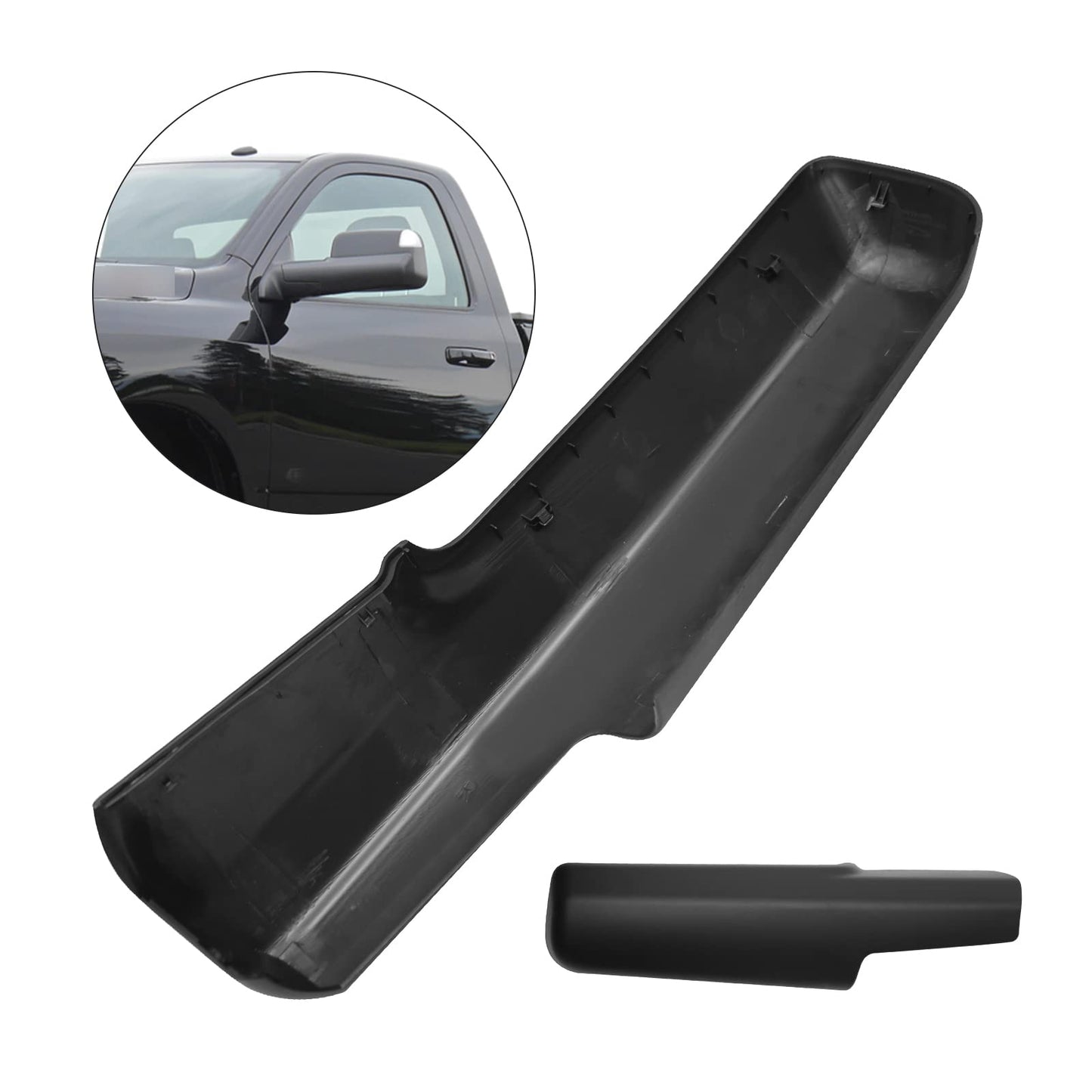 VIKKSAER 68263392AA Passenger Right Side Trailer Tow Mirror Cover Cap, Replacement for Dodge RAM 2014-2019, 1500 2500 3500