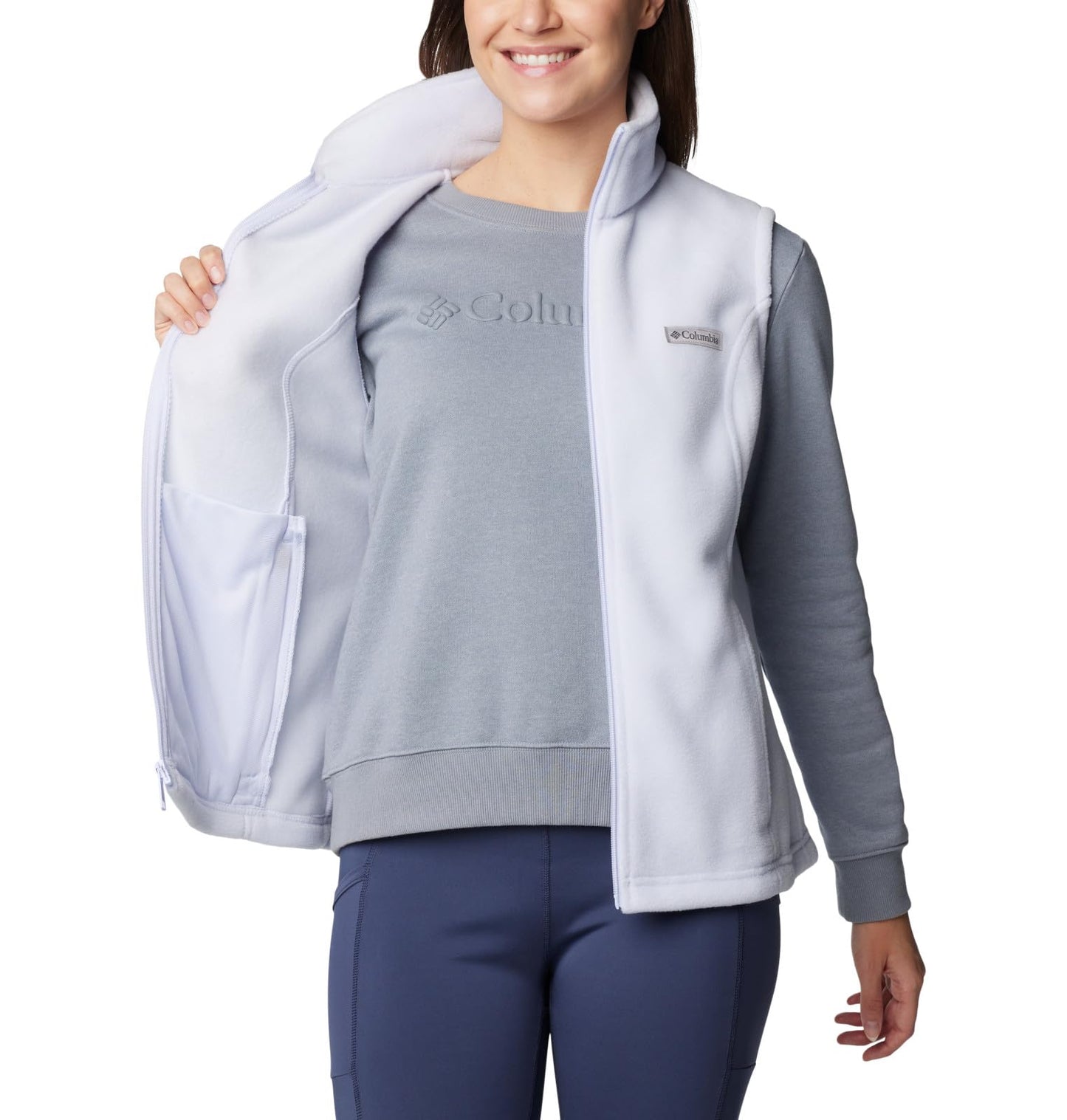 Columbia Women's Benton Springs Vest, Snowdrift, X-Large