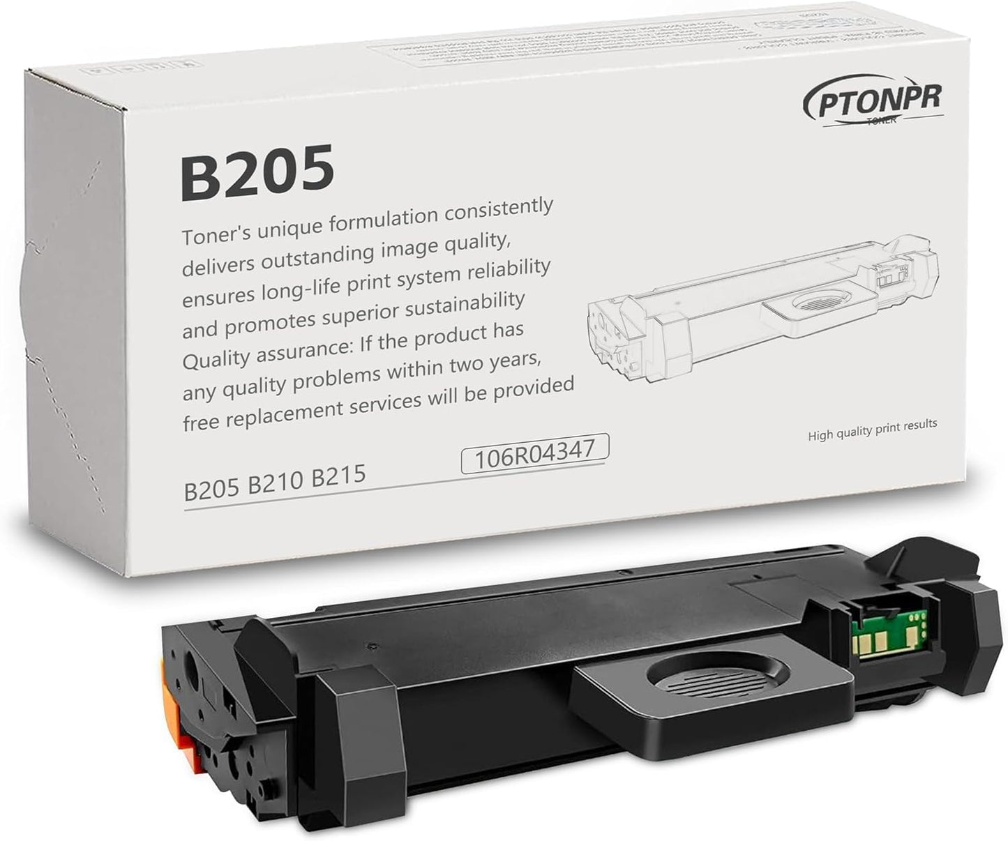B205 B210 B215 Black Toner Cartridge High Yield 1 Pack Replacement for Xerox 106R04347 Toner Cartridge B215 B205 B210 Printer