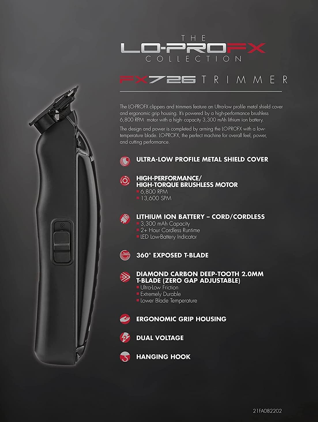 BaBylissPRO Lo-ProFX High-Performance Low Profile Trimmer