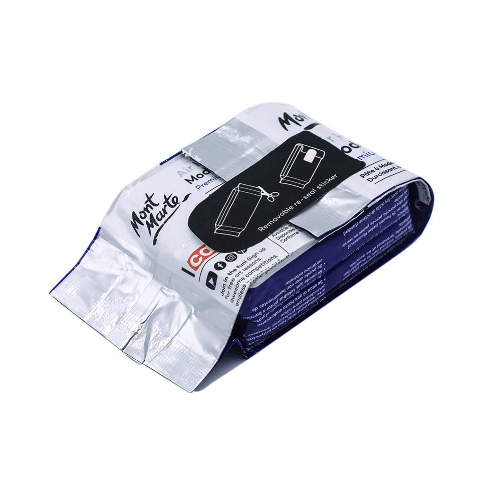 Mont Marte Modelling Clay Air Hardening White 3Pack, Ideal Choice for Professional Artists or Students.
