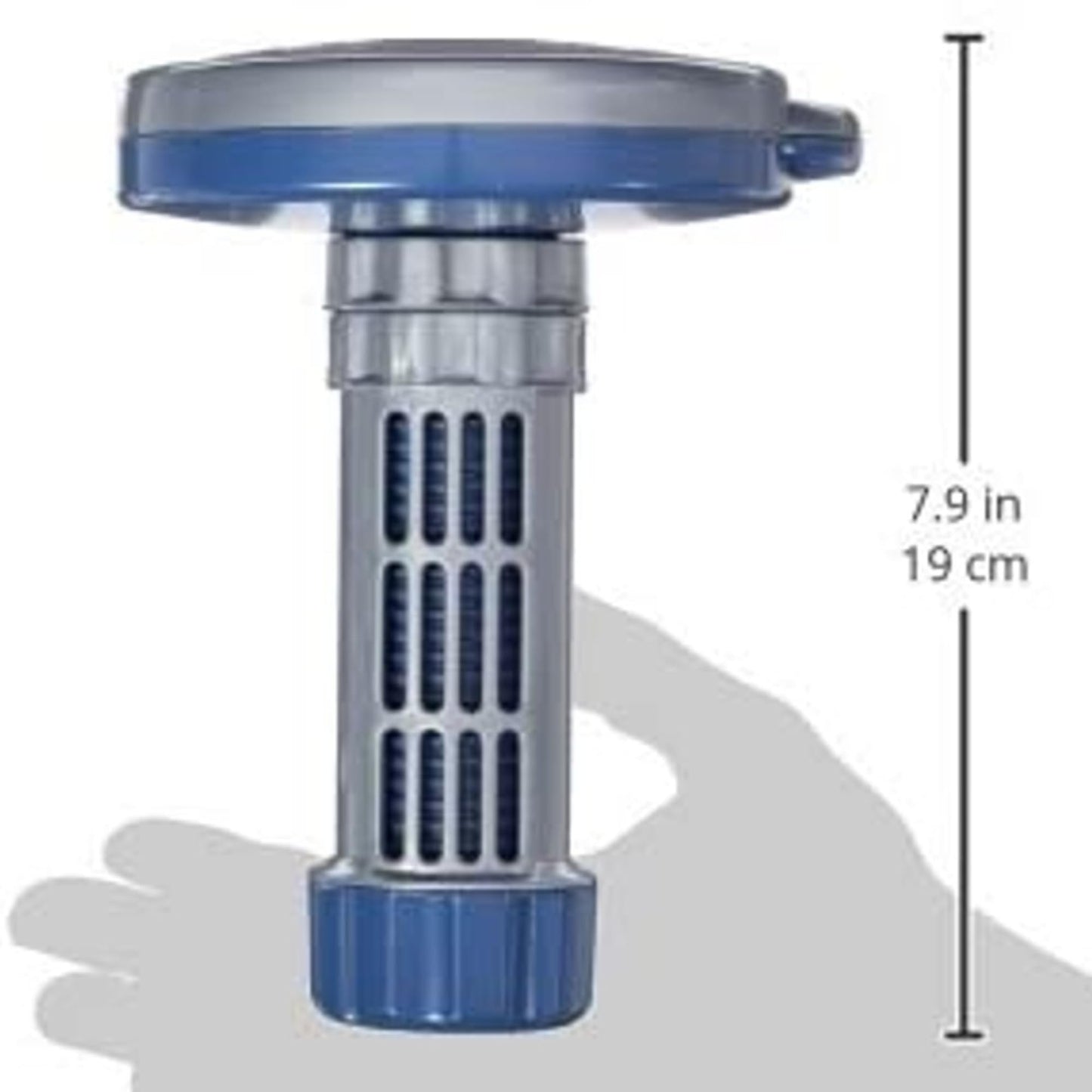 Life Chemical Dispenser | Bromine & Chlorine Puck Floater | with Free Scummy Hot Tub Scum Sponge | Removable End Cap | for 1 Inch Tablets | Spa & Hot Tub Accessories | Hot Tub Chemicals Dispenser