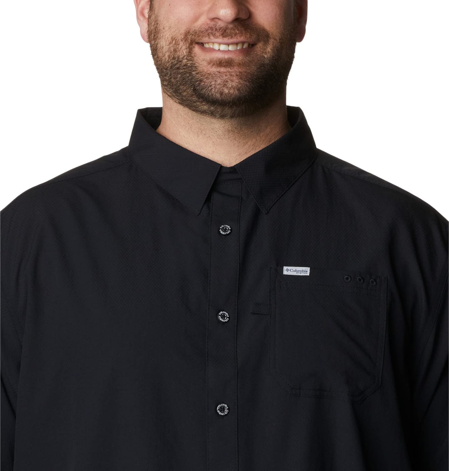 Columbia Men's Slack Tide Camp Shirt, Black, XX-Large