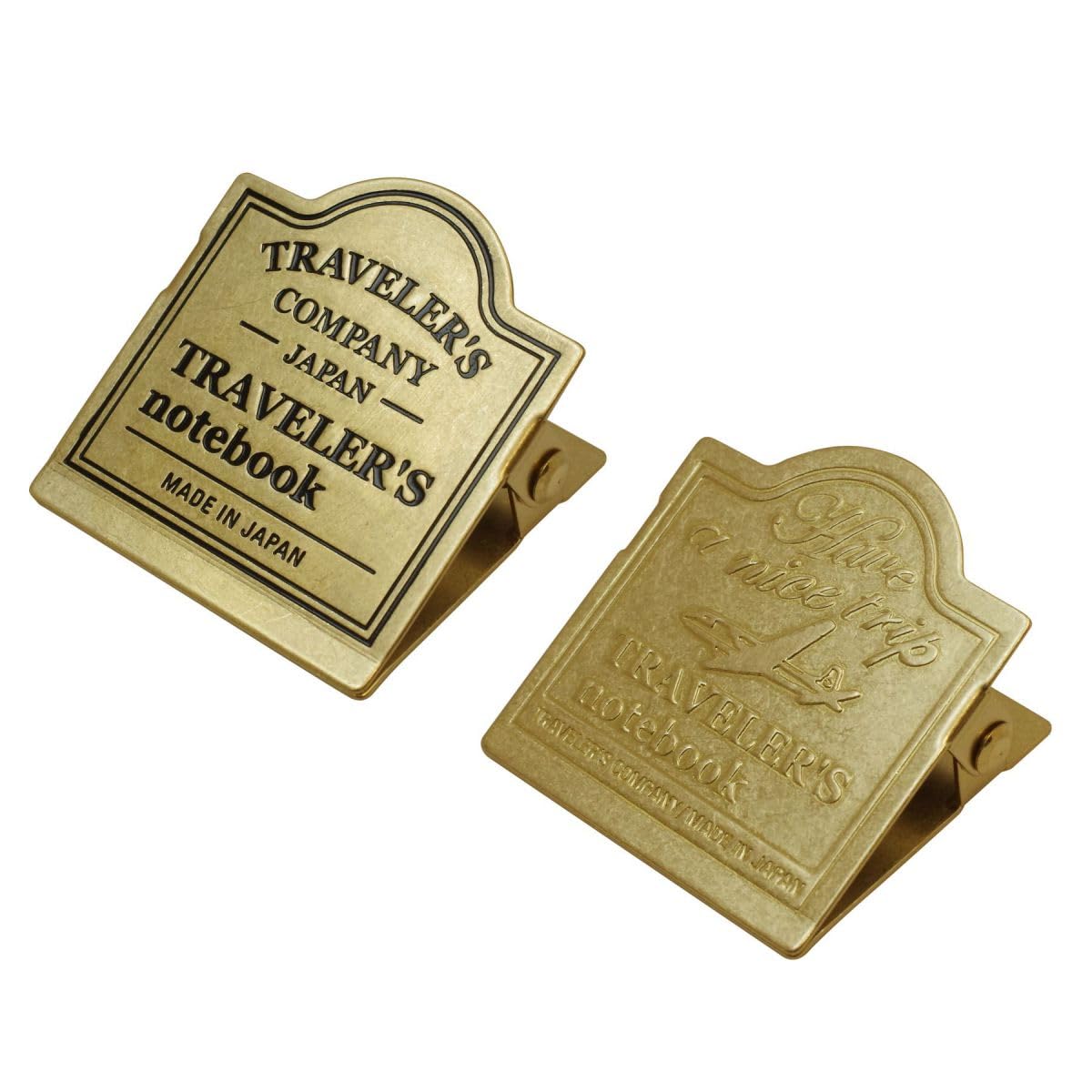 Traveler's Notebook Brass Clip TRC Logo Pattern 43089006