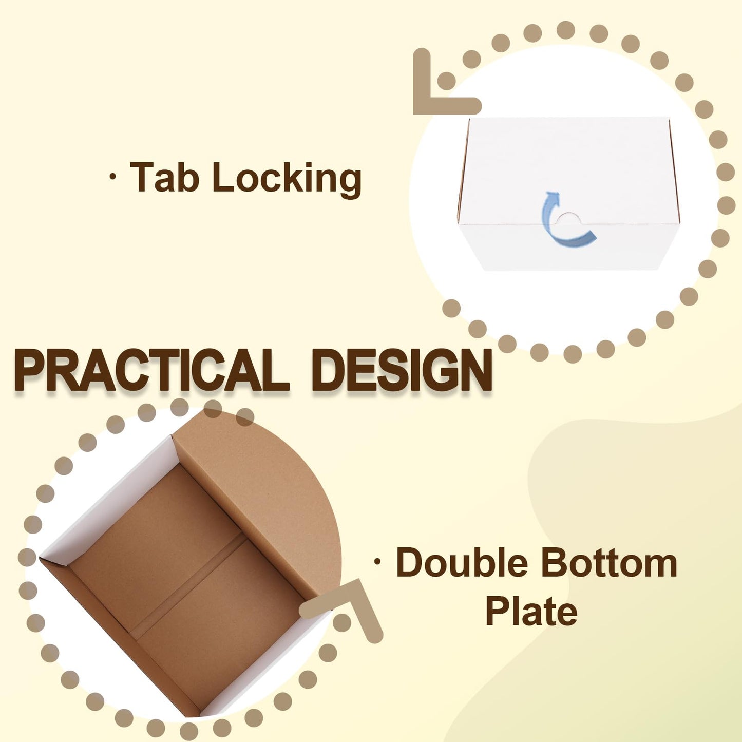 WIFTREY 12x9x6 inches White Shipping Boxes pack of 15, Corrugated Cardboard Boxes 12 x 9 x 6 for Packaging Small Business, Moving, Mailing