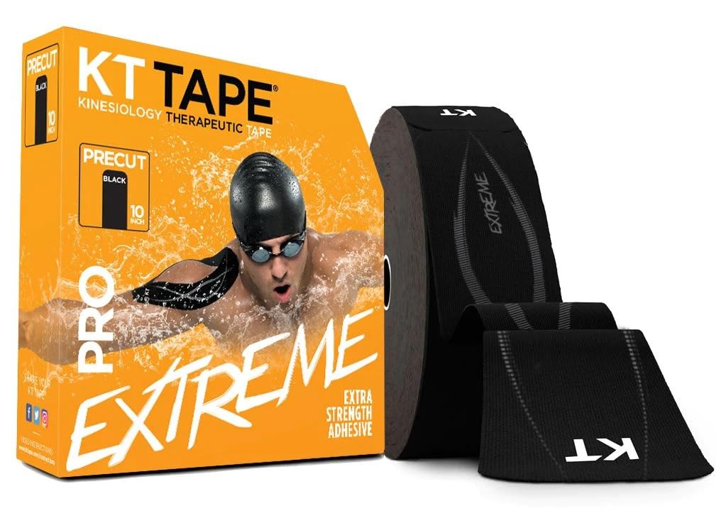 KT Tape PRO Extreme 150 Strip 10" Precut Jet Black