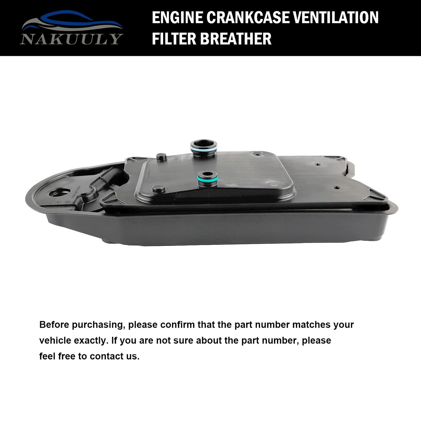 Nakuuly CV52001 Crankcase Ventilation Filter Compatible with 2008-2023 Dodge Ram 2500 3500 4500 5500 Cummins 6.7L ISB Diesel Ford F650 F750 Breather Element CCV Filter # 904-418 68002433AC