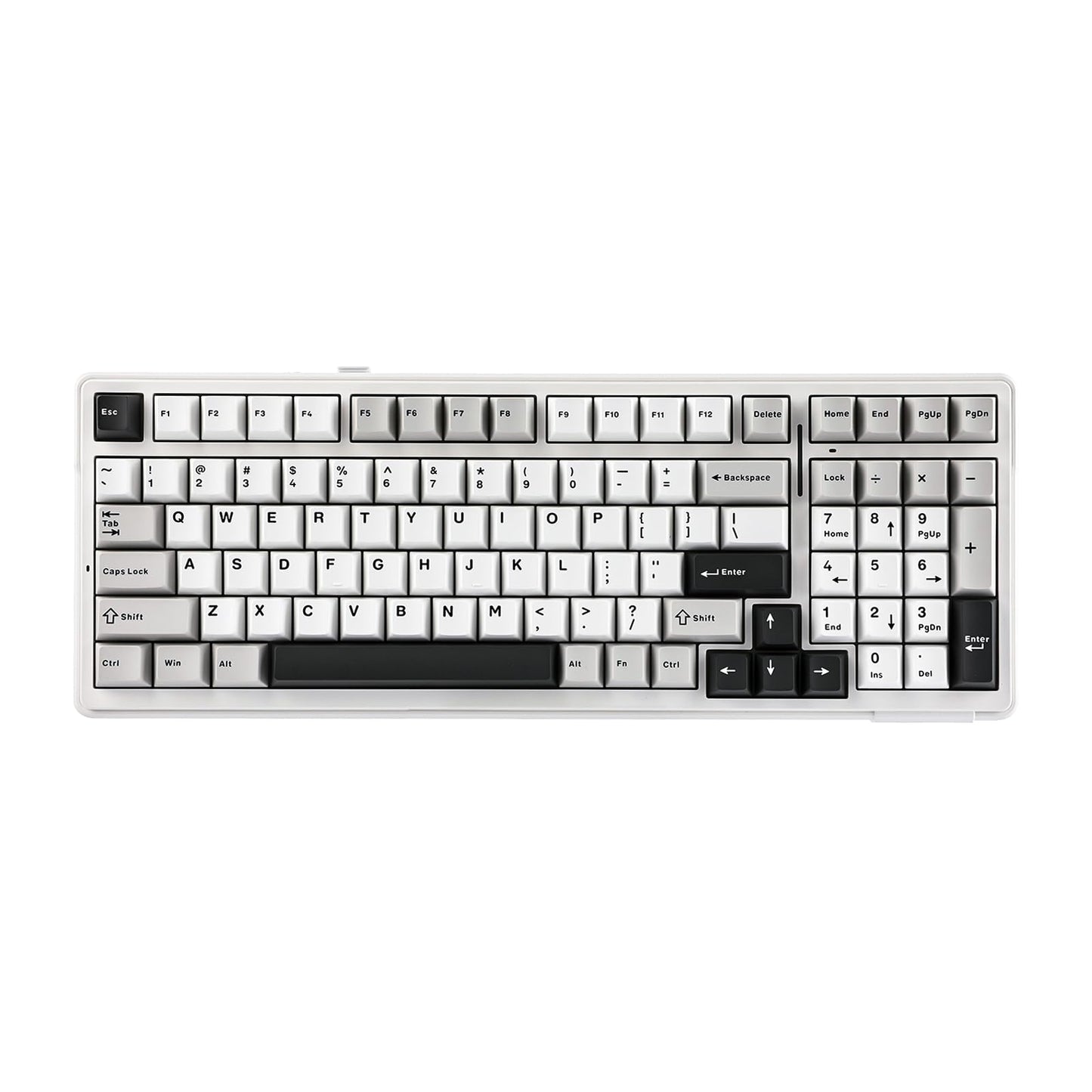 EPOMAKER x Aula F99 Wireless Mechanical Keyboard, Hot Swappable Gasket Custom Gaming Keyboard with Five-Layer Padding, Bluetooth/2.4GHz/USB-C, 8000mAh Battery (White Grey, Graywood V3 Switch)