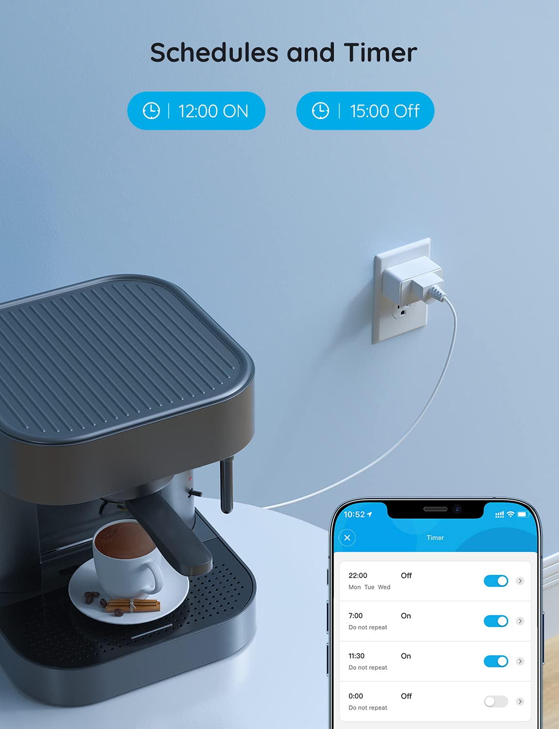 Govee Smart Plug, Bluetooth & WiFi Outlet Works with Alexa Google Assistant, 15A 1800W with 24 Timer Schedule & Group Remote Controller, No Hub Required, ETL & FCC Certified, 2.4G WiFi Only (4 Pack)