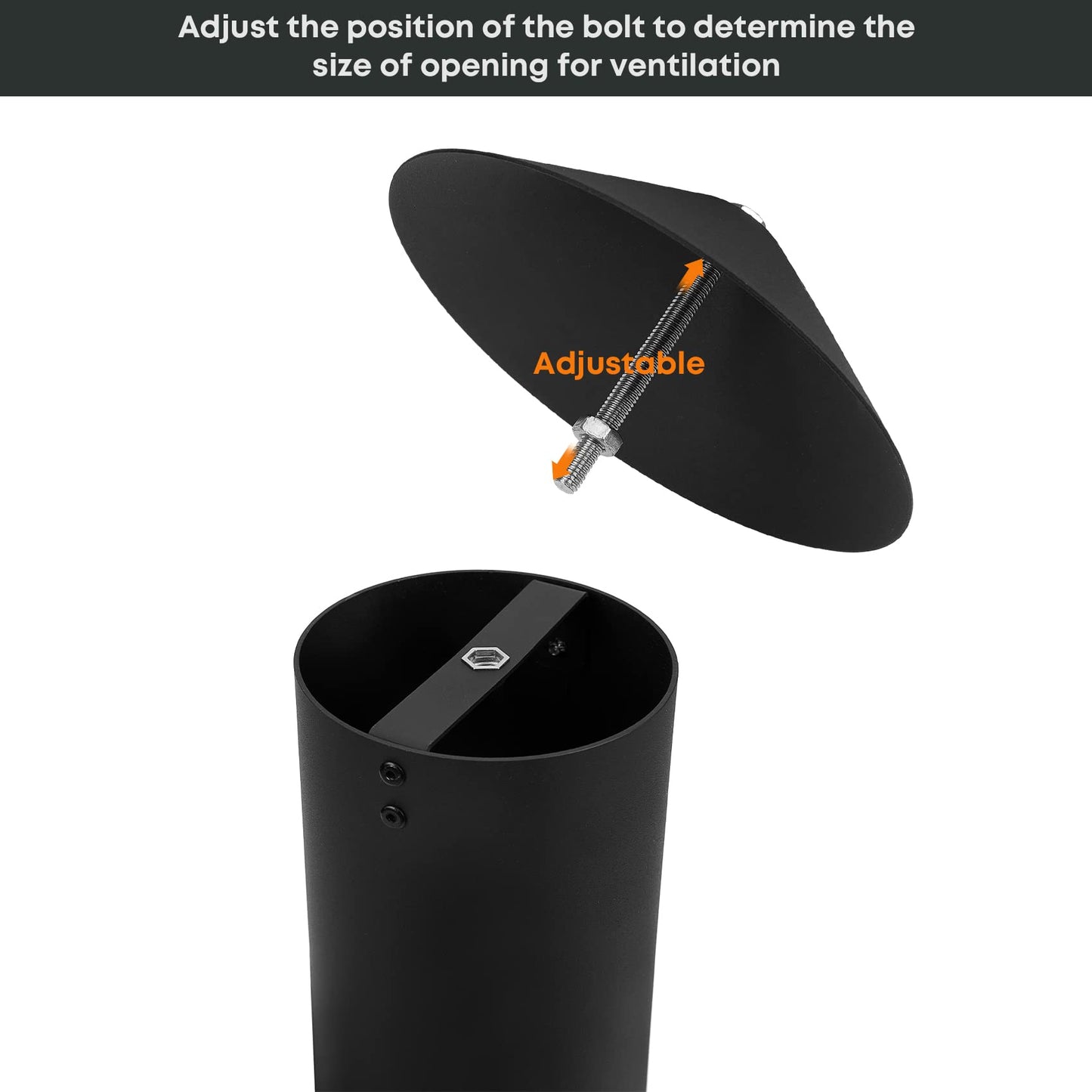 Stanbroil Grill Smoke Stack Compatible with Pit Boss, Traeger, Camp Chef and Other Pellet Smokers, Black