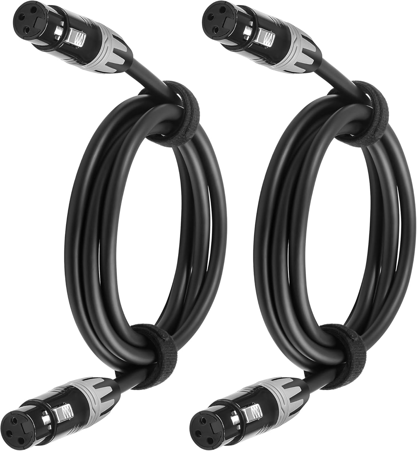 SMALL-EYE XLR Cables 25 Ft 3-Pin XLR Female to Female Microphone Cables Pro Grade 22 AWG (OFC) Balanced XLR Patch Cables- 2 Pack