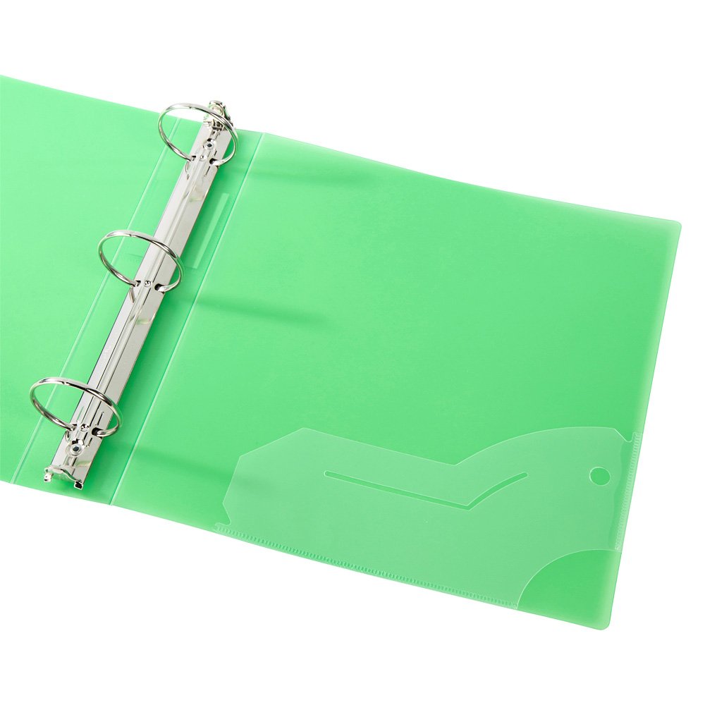 Filexec Products 3 Ring Binder, 2 Inch Capacity, Frosted, Letter Size, Pack of 6, Blueberry, Strawberry, Grape, Lemon, Lime, Tangerine (50161-6494)