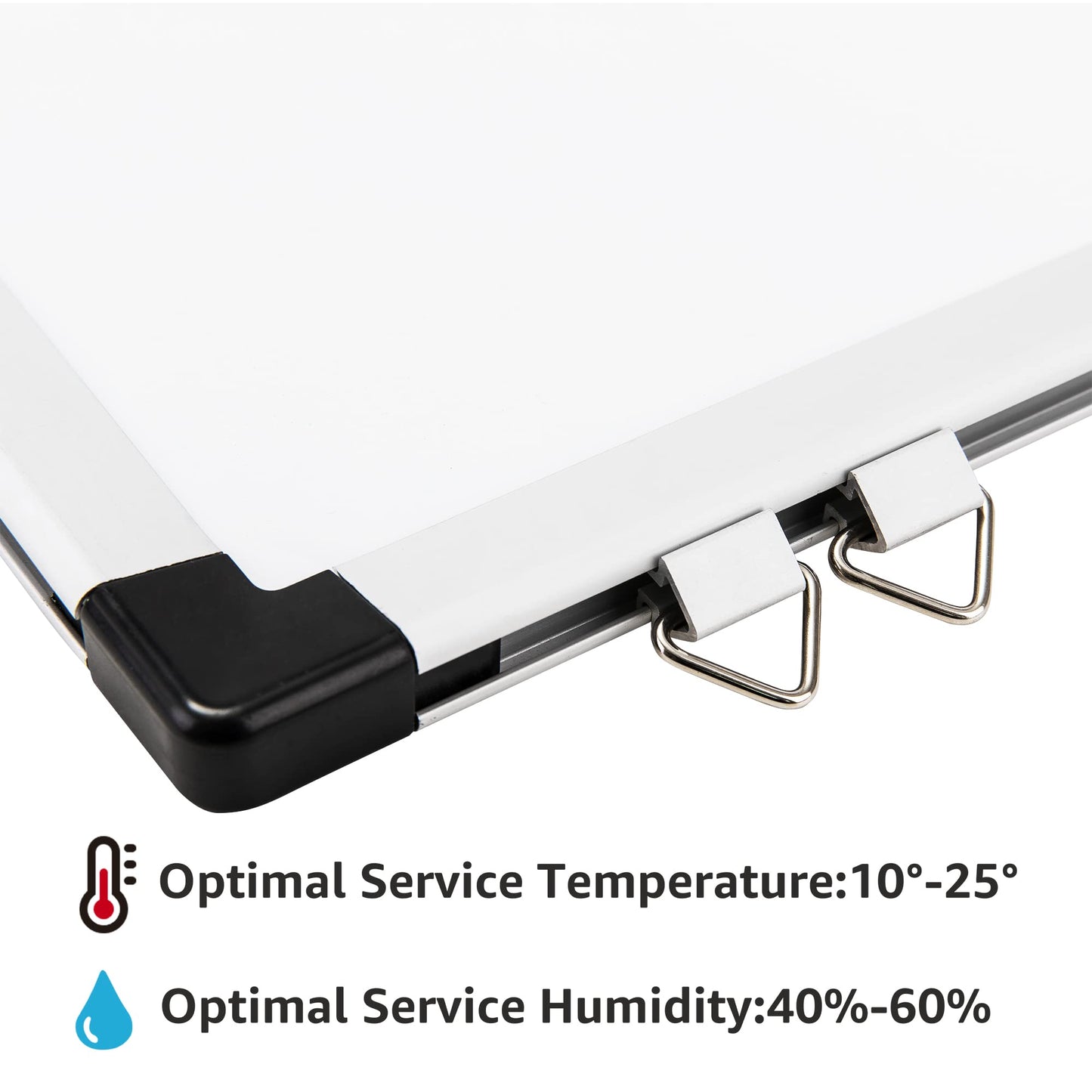 Amazon Basics Large Magnetic Dry Erase Whiteboard with Pen Tray for School, Classroom, Office & Home , 89.92 cm x 59.94 cm, Aluminum frame