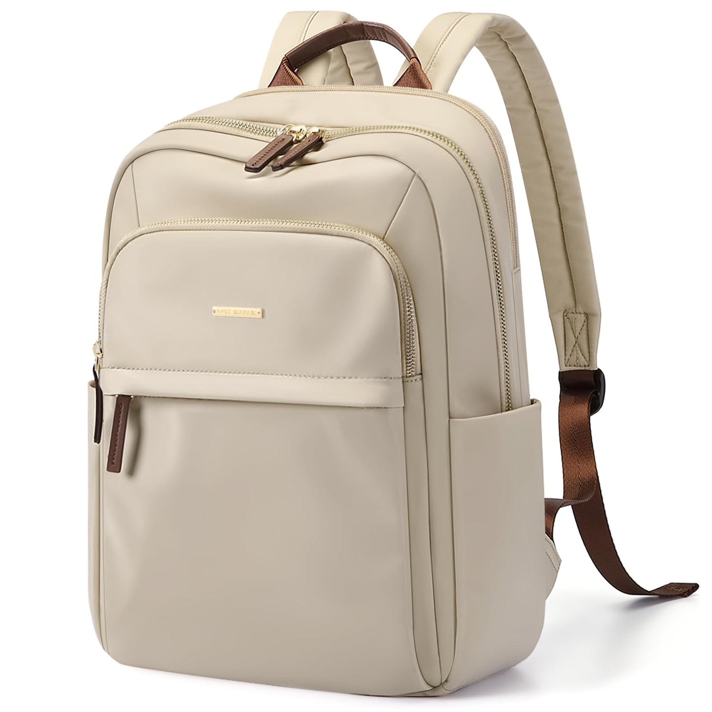 GOLF QUALITY Laptop Backpack for Women Travel Work Commute Casual Daypack Backpack Purse Computer Bags Fit 14 Inch Notebook, Apricot