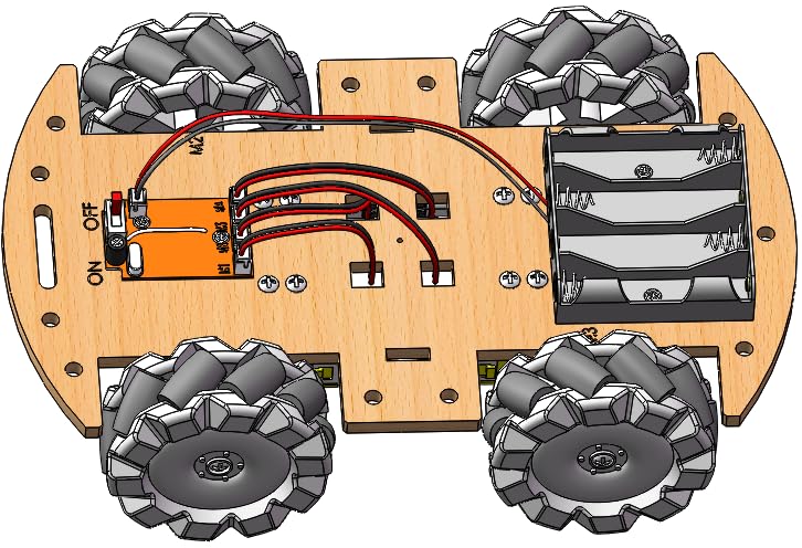 Science Project Kit to Build, Build Your Own 4WD Remote Control Car，Science Experiment Electronics Kit，Robotic Car with 68mm Mecanum Wheel ，DIY rc car kit
