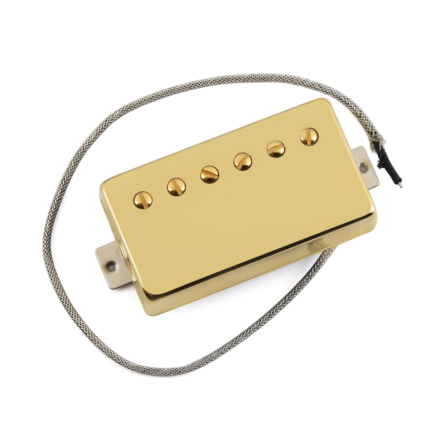 FLEOR Alnico5 Guitar Humbucker Pickup Set Golden Bridge & Neck Pickups Compatible with LP style Guitar Part