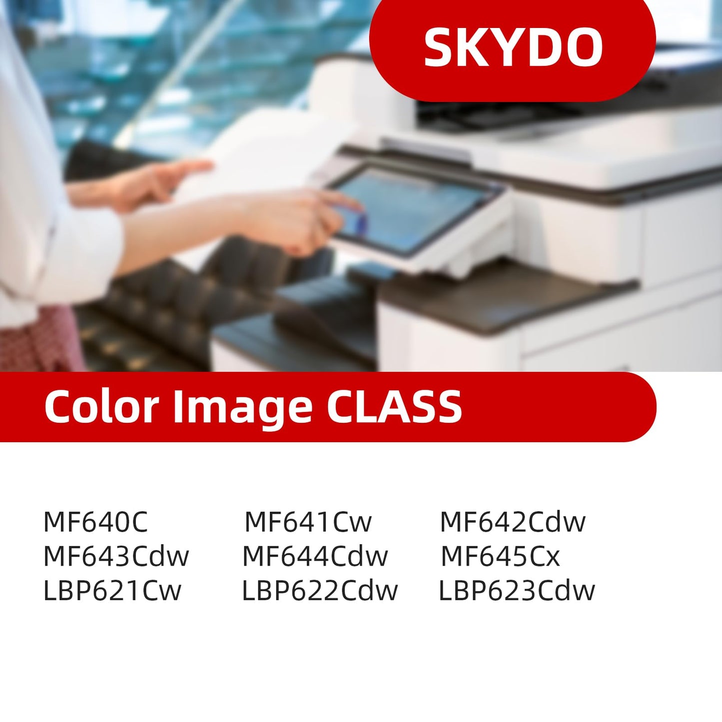 (2 Black) 054H Black Toner Cartridge, MF642cdw Toner, MF644cdw Toner Replacement for Canon 054H 054 H CRG-054 Work with Canon Color imageCLASS MF644Cdw LBP622Cdw MF641Cdw Laser Printer Toner