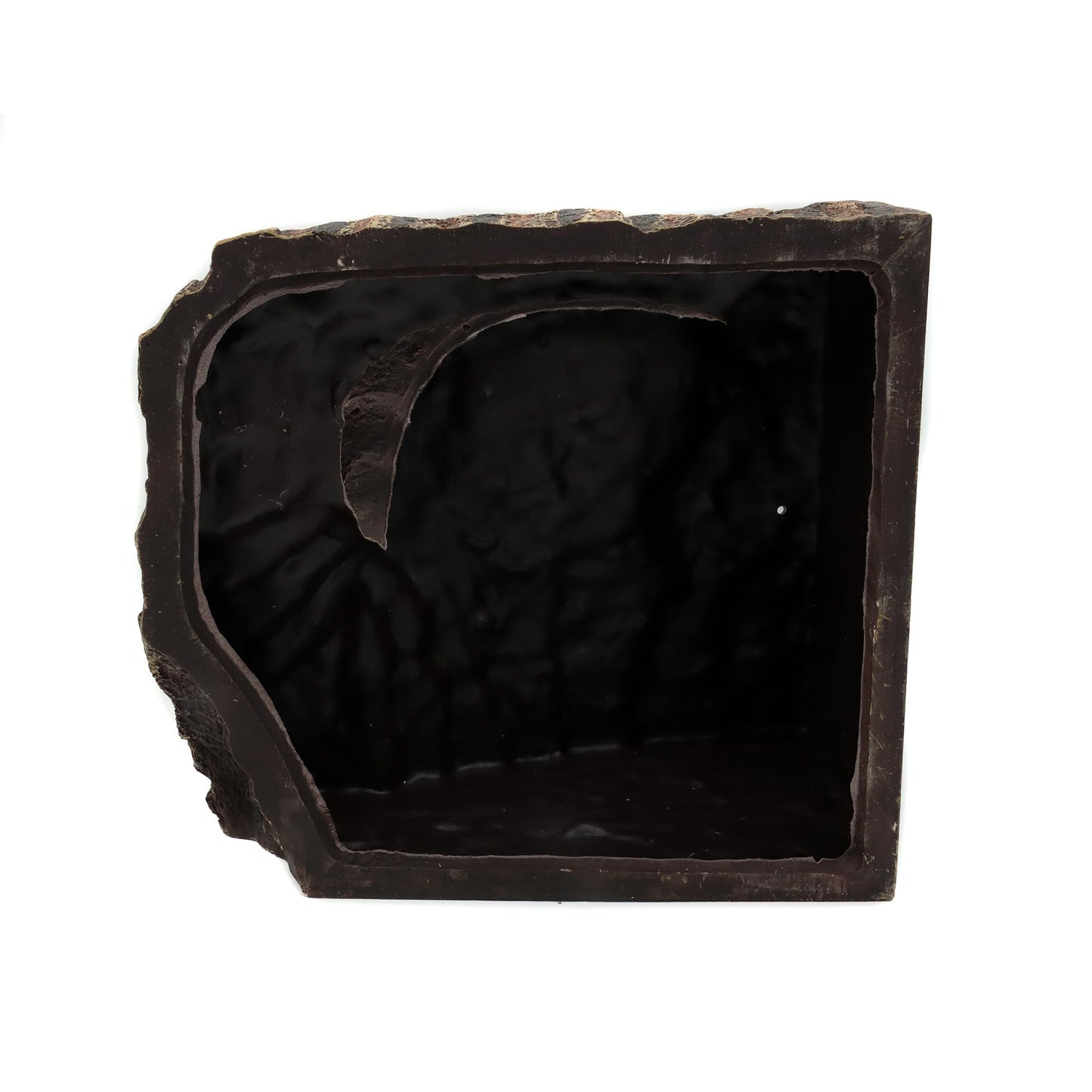Resin Reptile Hideouts Cave Habitat Decor for Gecko Leopard Lizards Toad Turtle (B- Extra Large)