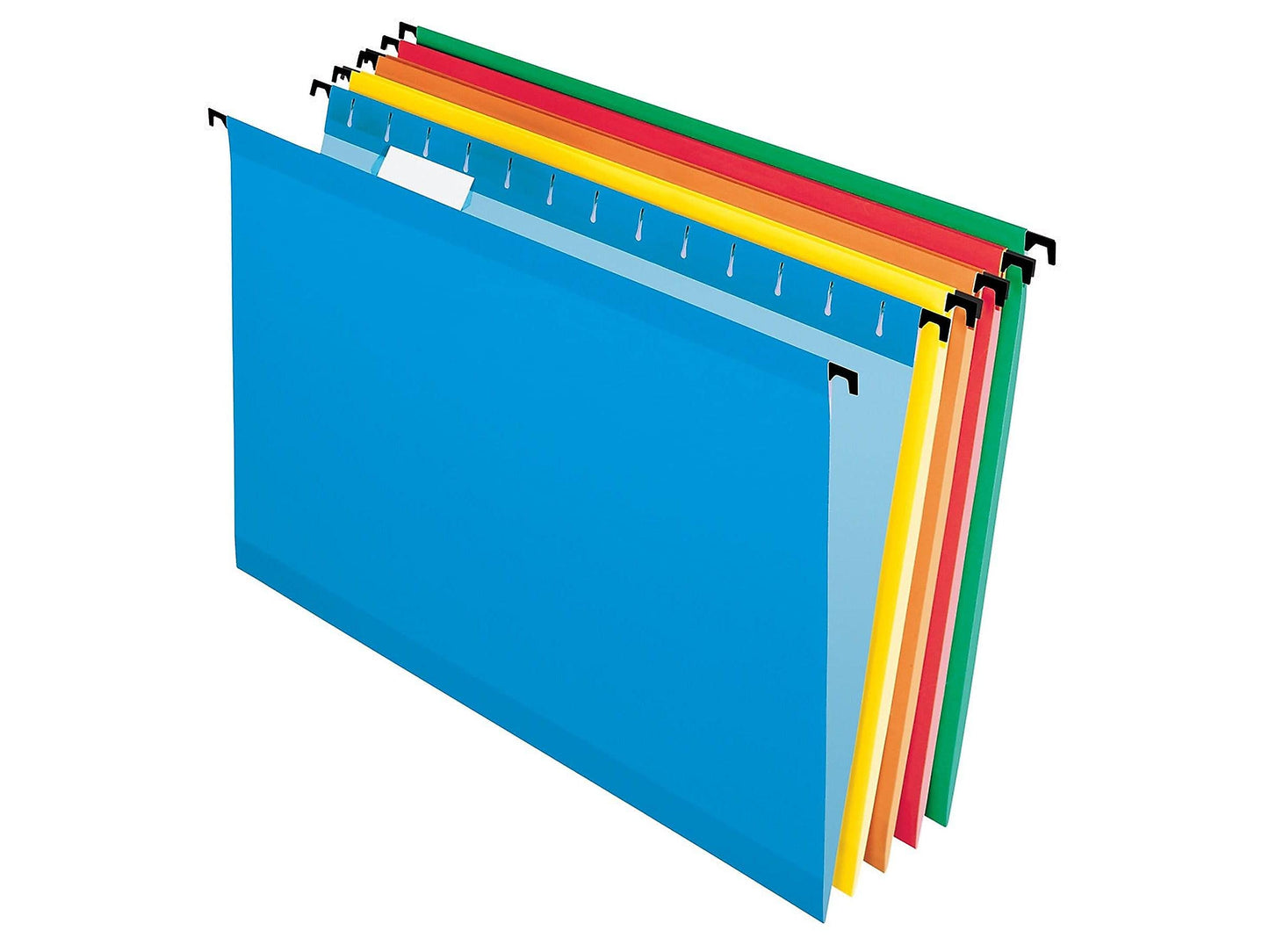 SureHook Hanging Folder, Assorted (Blue, Red, Yellow, Bright Green, Orange), Legal, 20 Folders Per Box, 6153 1/5 Asst