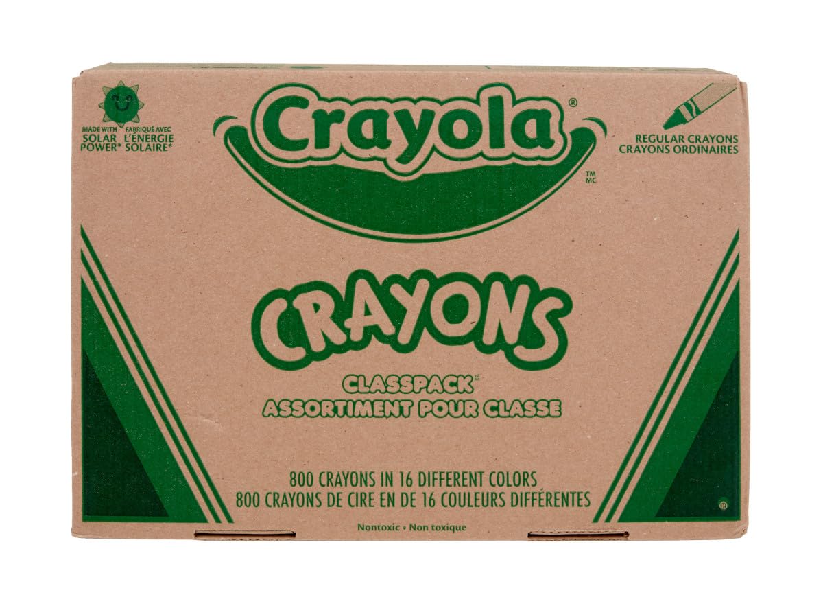 Crayola Crayon Classpack, School Supplies, 16 Colors (50 Each), 800 Ct, Standard