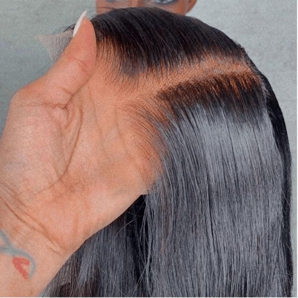 Grand Nature Frontal HD Lace Closure Only, 13x6 Frontal HD Lace, 5x5 HD Lace Closure Body Wave, Straight 4x4 Closure, 13x4 Lace Frontal HD Lace (Straight, 10"-13x6 Frontal)